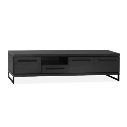 Valente Tv meubel groot 3-deurs Zwart 200cm