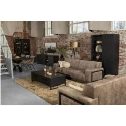 Valente Wandkast Zwart 120cm