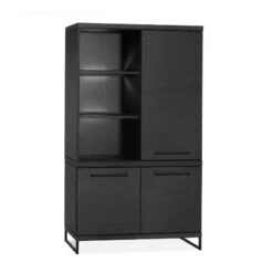 Valente Wandkast Zwart 120cm