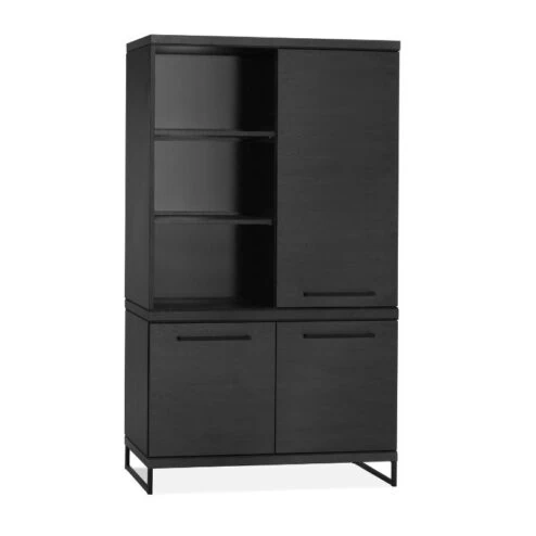 Valente Wandkast Zwart 120cm
