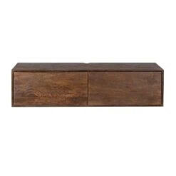 Zwevend Tv meubel Melanie Bruin 120cm