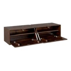 Zwevend Tv meubel Melanie Bruin 120cm