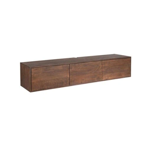 Zwevend Tv meubel Melanie Bruin 160cm