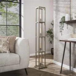 Debby 4-lichts Vloerlamp Beige