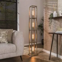 Debby 4-lichts Vloerlamp Beige