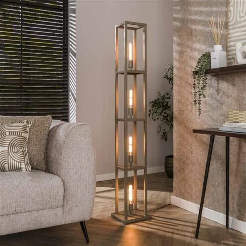 Debby 4-lichts Vloerlamp Beige