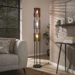 Gurino 3-lichts Vloerlamp Meerkleurig