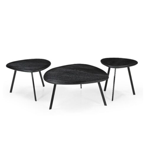 James Salontafel set van 3 Zwart