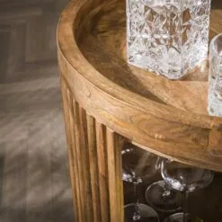 Namra Wijntrolley Mangohout Ø55cm