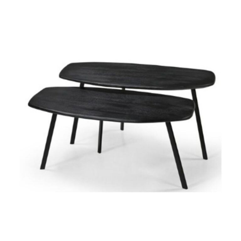 Rune Salontafel set van 2 Zwart