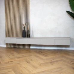 Halmsford Zwevend Tv meubel laag Ivory - Zelf samenstellen