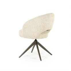 Alissa Eetkamerstoel Beige stof
