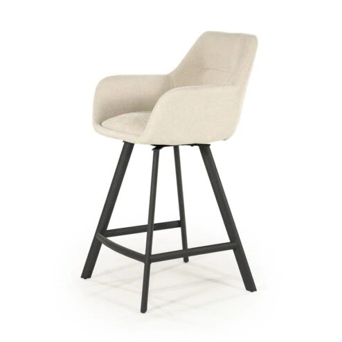 Bliss Barstoel met armleuning Beige
