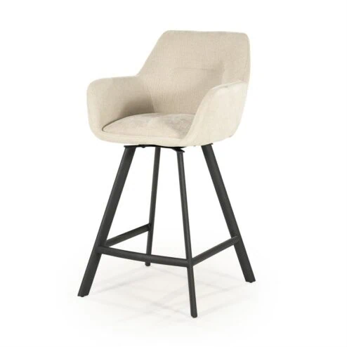 Bliss Barstoel met armleuning Beige