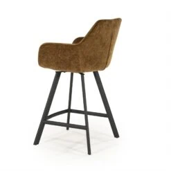 Bliss Barstoel met armleuning Mosterd