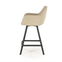 Bliss Barstoel met armleuning Taupe