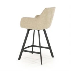 Bliss Barstoel met armleuning Taupe