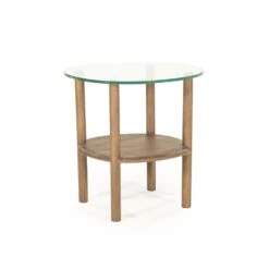 Cleo Bijzettafel Lichtbruin 50cm