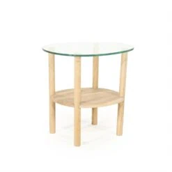 Cleo Bijzettafel Naturel 50cm