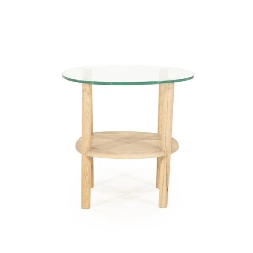 Cleo Bijzettafel Naturel 50cm