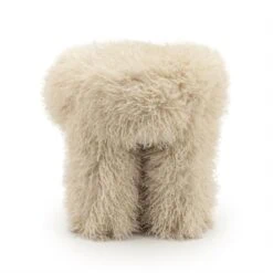 Doodly Poef Beige stof 40cm
