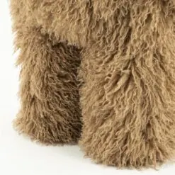 Doodly Poef Taupe stof 40cm