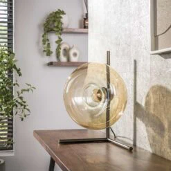 Doris 1-lichts Tafellamp Amber glas Doris 1-lichts Tafellamp Amber glas