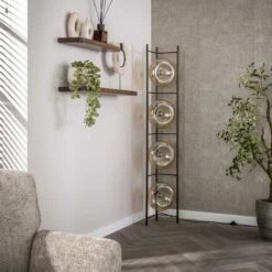 Doris 4-lichts Vloerlamp Amber glas Doris 4-lichts Vloerlamp Amber glas