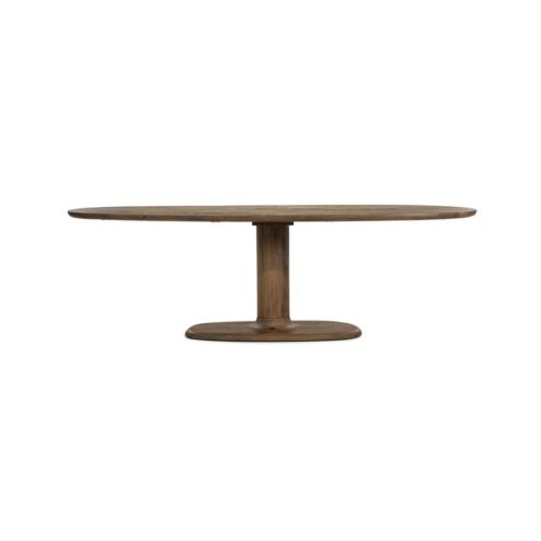 Eettafel Coco ovaal Lichtbruin mangohout 240cm