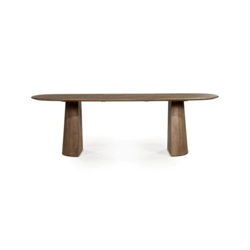 Eettafel Lune ovaal lichtbruin 240cm