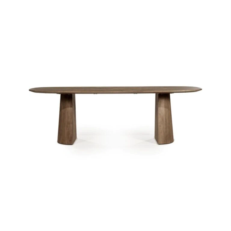Eettafel Lune ovaal lichtbruin 240cm