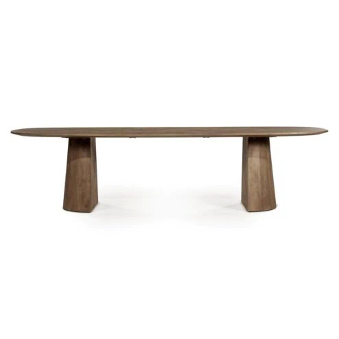 Eettafel Lune ovaal lichtbruin 300cm