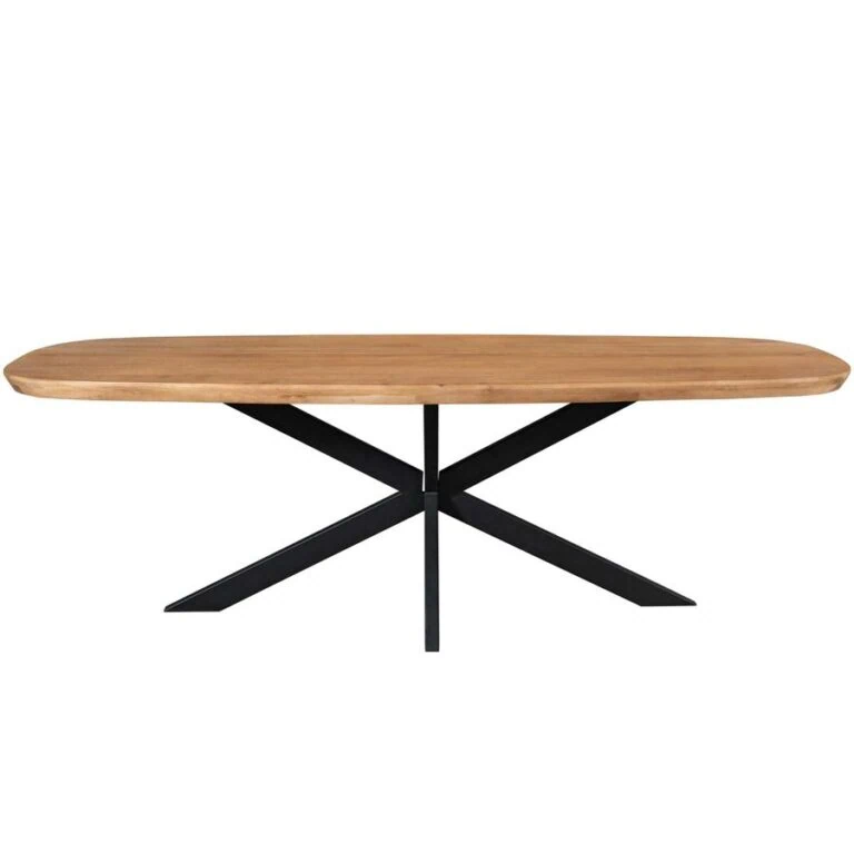 Eettafel Martin deens ovaal Naturel 280cm