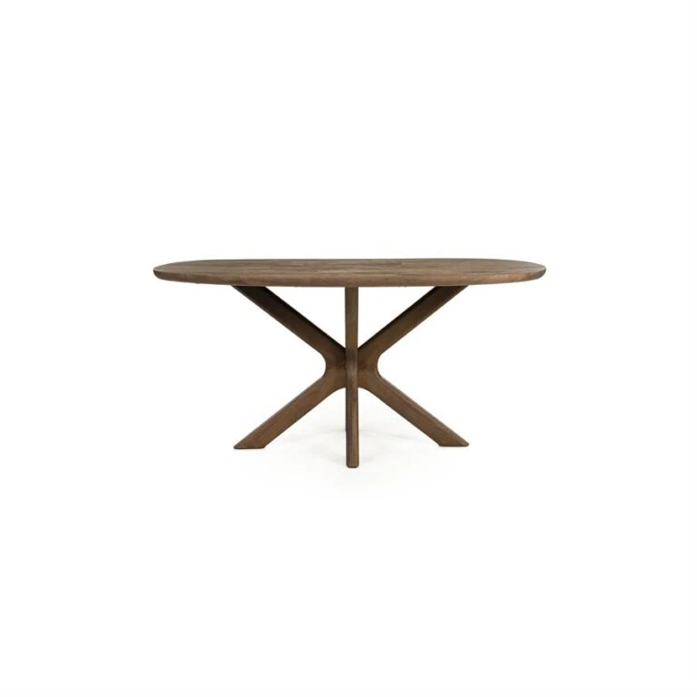 Eettafel Tycho ovaal Lichtbruin mangohout 160cm