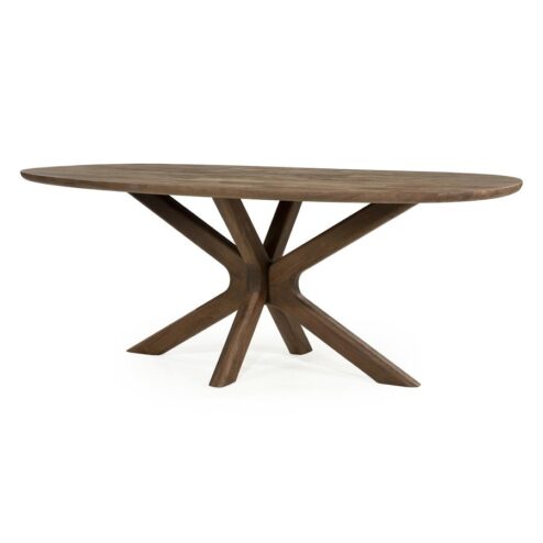 Eettafel Tycho ovaal Lichtbruin mangohout 210cm