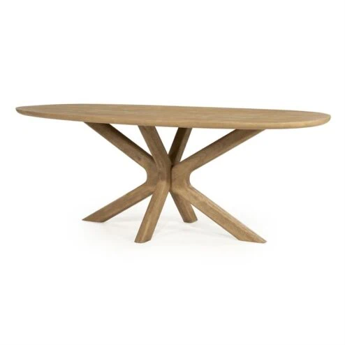 Eettafel Tycho ovaal Naturel mangohout 210cm