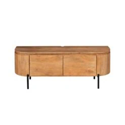 Evi Zwevend Tv meubel Naturel Mangohout 120cm