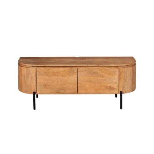 Evi Zwevend Tv meubel Naturel Mangohout 120cm