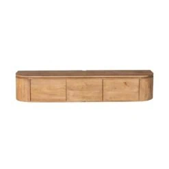 Evi Zwevend Tv meubel Naturel Mangohout 160cm