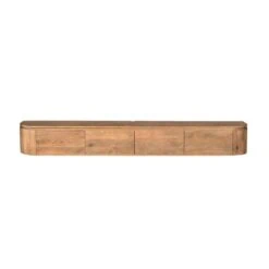 Evi Zwevend Tv meubel Naturel Mangohout 240cm