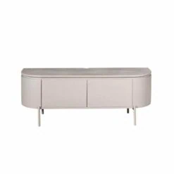 Evi Zwevend Tv meubel Taupe Mangohout 120cm