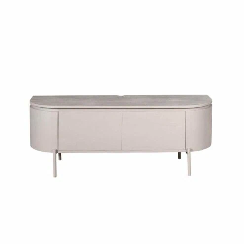 Evi Zwevend Tv meubel Taupe Mangohout 120cm