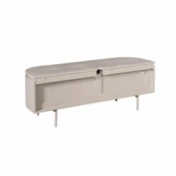Evi Zwevend Tv meubel Taupe Mangohout 120cm