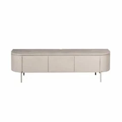 Evi Zwevend Tv meubel Taupe Mangohout 160cm