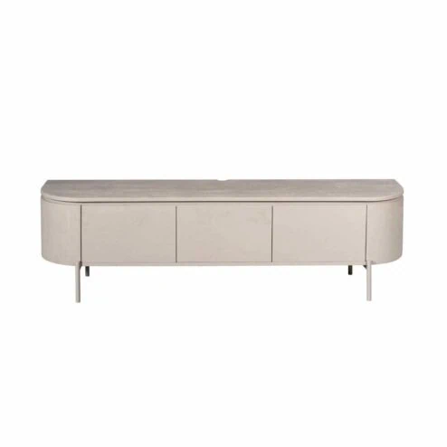 Evi Zwevend Tv meubel Taupe Mangohout 160cm