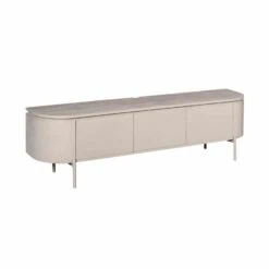 Evi Zwevend Tv meubel Taupe Mangohout 160cm