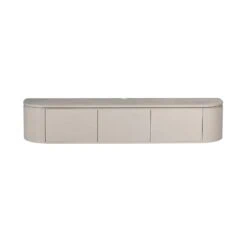 Evi Zwevend Tv meubel Taupe Mangohout 160cm