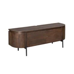 Evi Zwevend Tv meubel Walnoot Mangohout 120cm