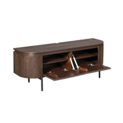 Evi Zwevend Tv meubel Walnoot Mangohout 120cm