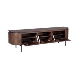 Evi Zwevend Tv meubel Walnoot Mangohout 160cm